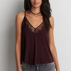 Maroon/Dark Purple Lace Top